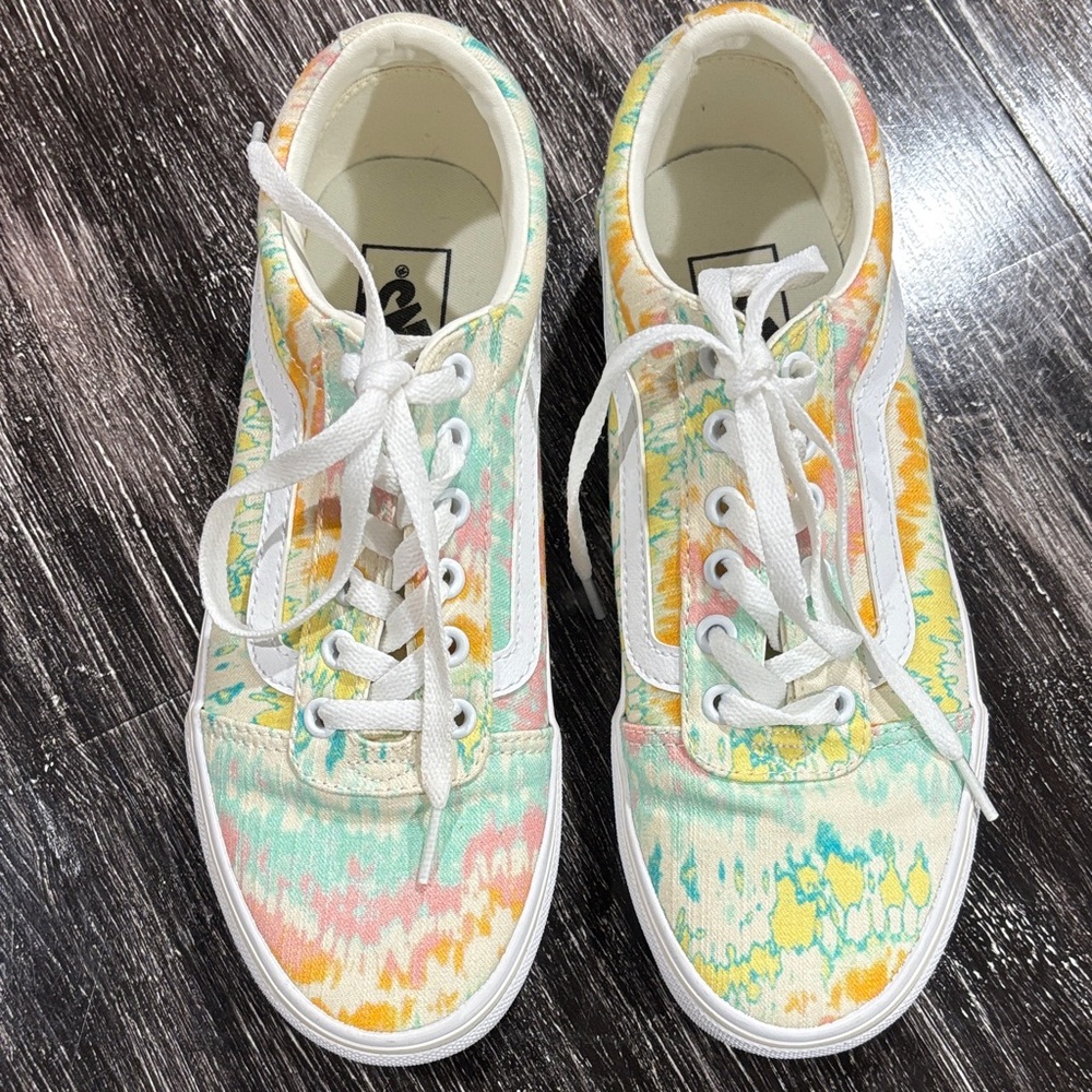 Vans Multicolor Tie-Dye Women's Shoes SZ 8